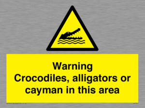 WL7511: Warning crocodiles, alligators or cayman in this area