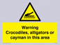 WL7511: Warning crocodiles, alligators or cayman in this area