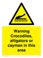 WL7511: Warning crocodiles, alligators or cayman in this area