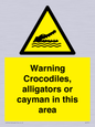 WL7511: Warning crocodiles, alligators or cayman in this area