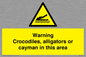 WL7511: Warning crocodiles, alligators or cayman in this area