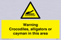 WL7511: Warning crocodiles, alligators or cayman in this area