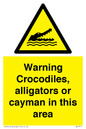 WL7511: Warning crocodiles, alligators or cayman in this area
