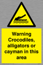 WL7511: Warning crocodiles, alligators or cayman in this area