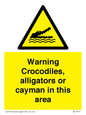 WL7511: Warning crocodiles, alligators or cayman in this area