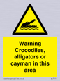 WL7511: Warning crocodiles, alligators or cayman in this area