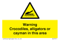 WL7511: Warning crocodiles, alligators or cayman in this area