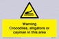 WL7511: Warning crocodiles, alligators or cayman in this area