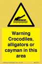 WL7511: Warning crocodiles, alligators or cayman in this area