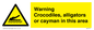 WL7511: Warning crocodiles, alligators or cayman in this area