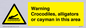 WL7511: Warning crocodiles, alligators or cayman in this area