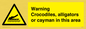 WL7511: Warning crocodiles, alligators or cayman in this area
