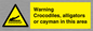 WL7511: Warning crocodiles, alligators or cayman in this area