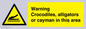 WL7511: Warning crocodiles, alligators or cayman in this area