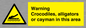 WL7511: Warning crocodiles, alligators or cayman in this area