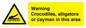 WL7511: Warning crocodiles, alligators or cayman in this area
