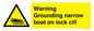 WL7812: Warning Grounding narrow boat on lock cill
