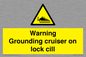 WL7813: Warning Grounding cruiser on lock cill