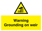 WL7814: Warning Grounding on weir