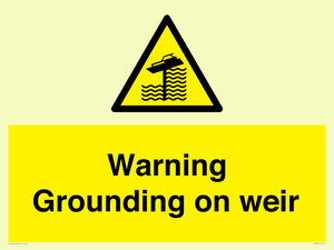 WL7814: Warning Grounding on weir
