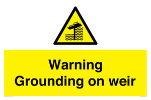 WL7814: Warning Grounding on weir