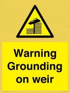 WL7814: Warning Grounding on weir