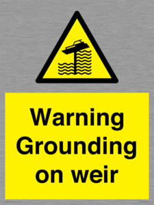 WL7814: Warning Grounding on weir