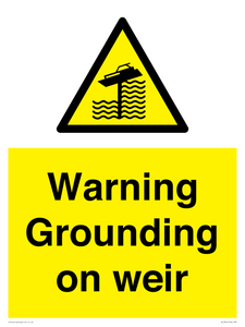 WL7814: Warning Grounding on weir