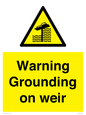 WL7814: Warning Grounding on weir