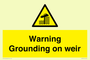 WL7814: Warning Grounding on weir