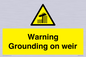 WL7814: Warning Grounding on weir