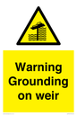 WL7814: Warning Grounding on weir