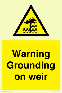 WL7814: Warning Grounding on weir