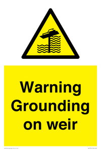 WL7814: Warning Grounding on weir