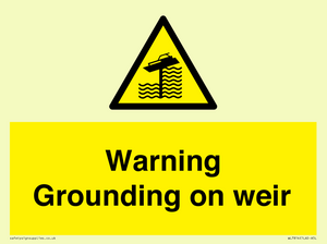 WL7814: Warning Grounding on weir