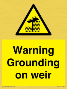 WL7814: Warning Grounding on weir