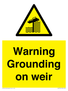 WL7814: Warning Grounding on weir