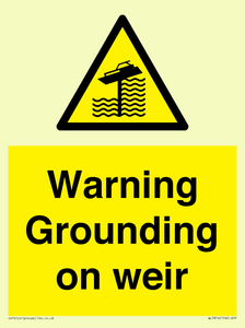 WL7814: Warning Grounding on weir