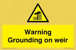 WL7814: Warning Grounding on weir