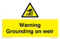 WL7814: Warning Grounding on weir