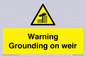 WL7814: Warning Grounding on weir