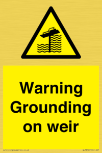 WL7814: Warning Grounding on weir