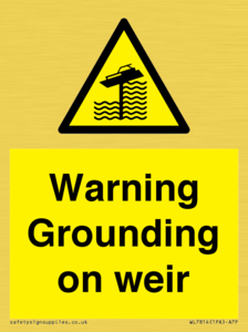 WL7814: Warning Grounding on weir