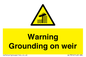 WL7814: Warning Grounding on weir