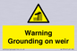 WL7814: Warning Grounding on weir