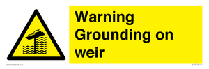 WL7814: Warning Grounding on weir