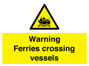 WL7815: Warning Ferries crossing vessels