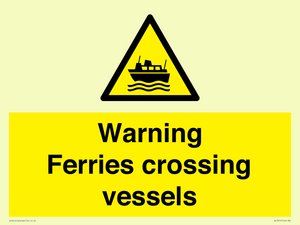 WL7815: Warning Ferries crossing vessels