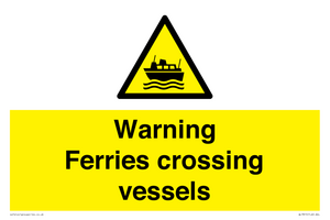 WL7815: Warning Ferries crossing vessels