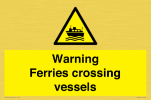 WL7815: Warning Ferries crossing vessels